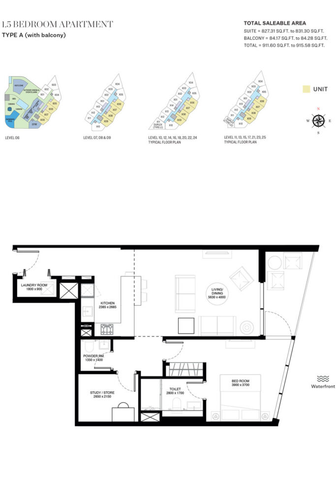 Waves Grande Floor Plan