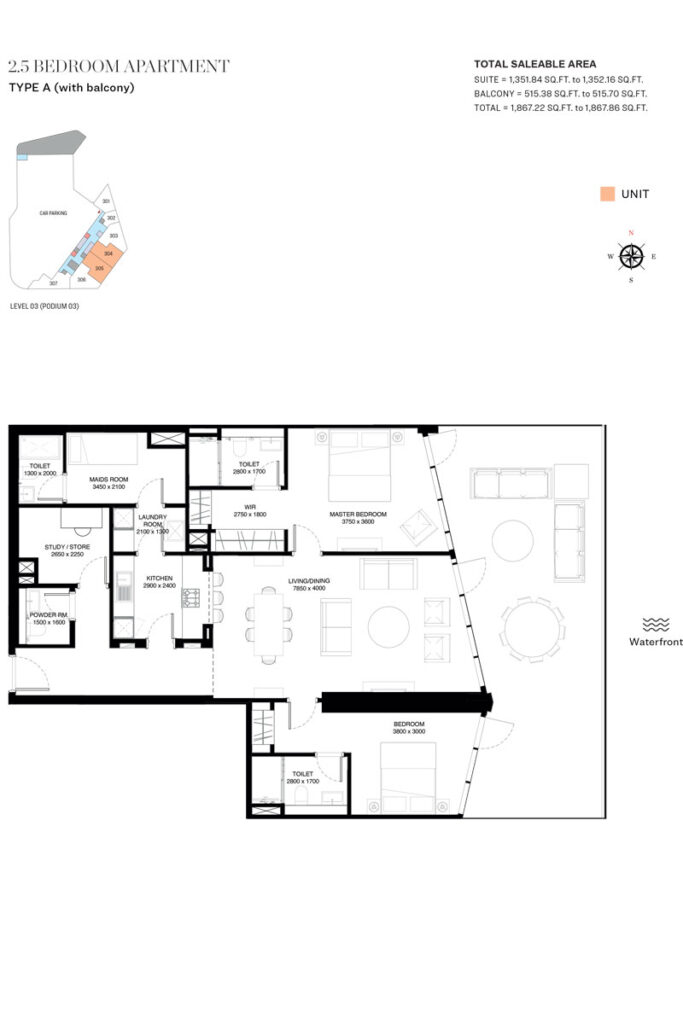 Waves Grande Floor Plan