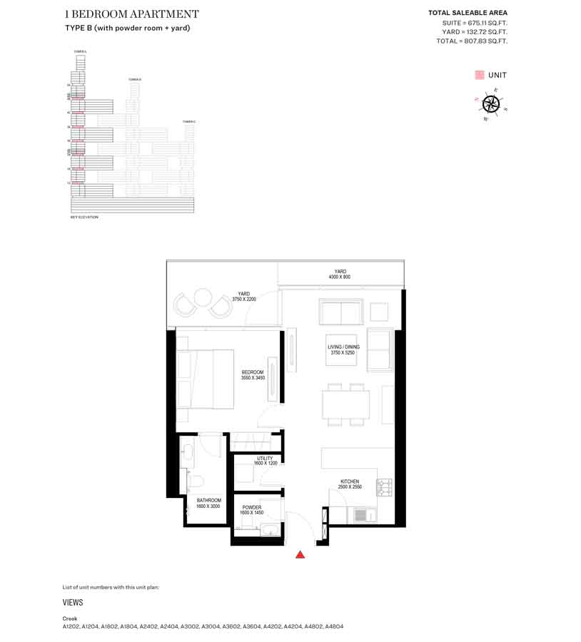 Sobha One Floor Plan