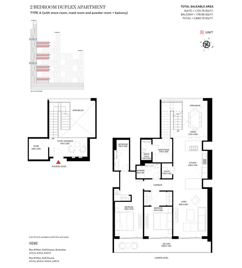Sobha One Floor Plan