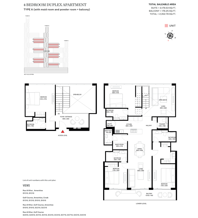 Sobha One Floor Plan