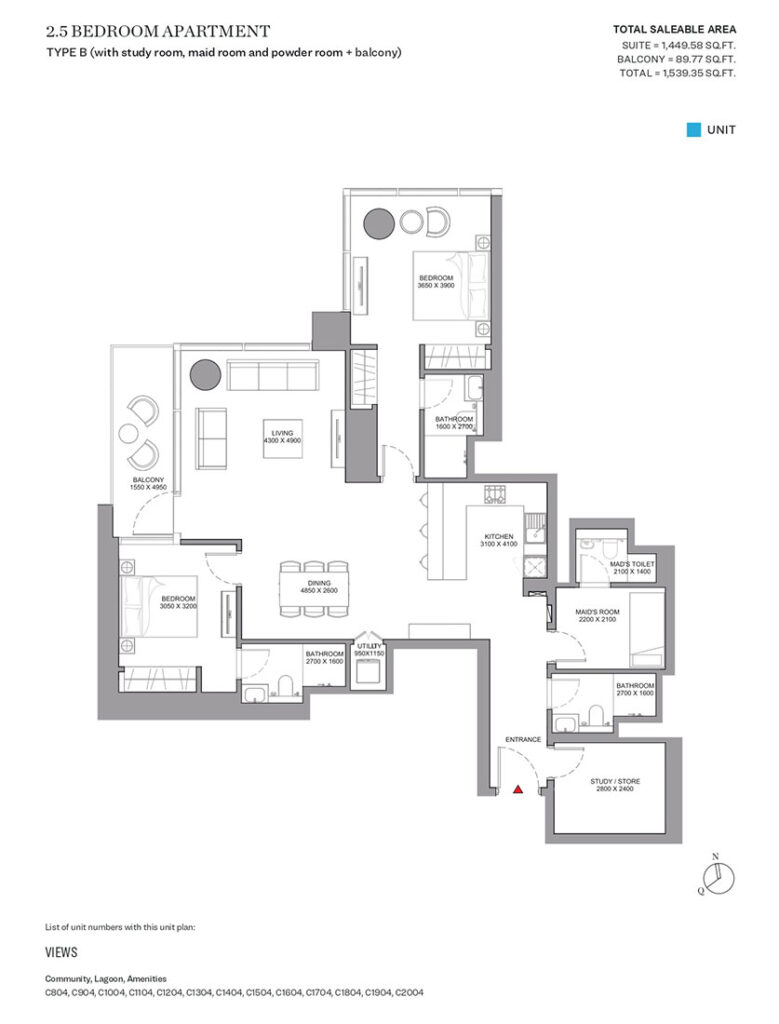 Skyscape Aura Floor Plan