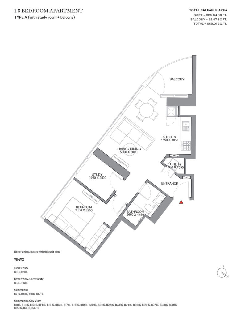 Sobha Orbis floor plan
