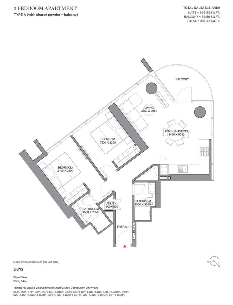 Sobha Orbis floor plan