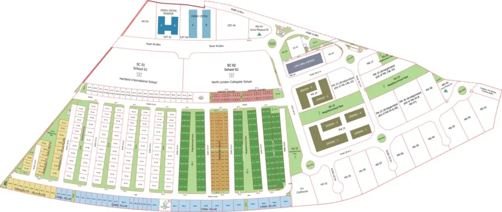 Tranquility Villa Plots Master Plan