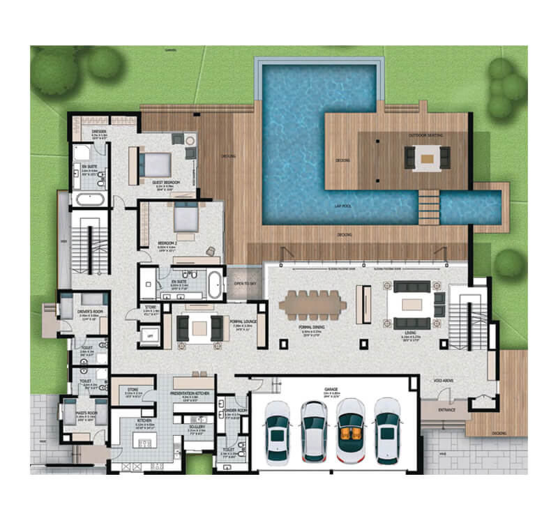 Water Canal Villas Floor Plan