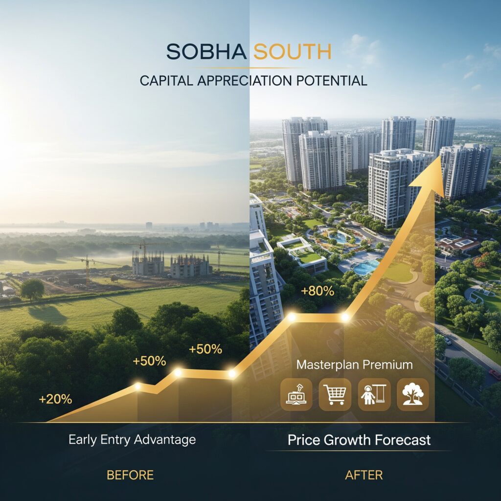 Capital Appreciation Potential of Sobha South
