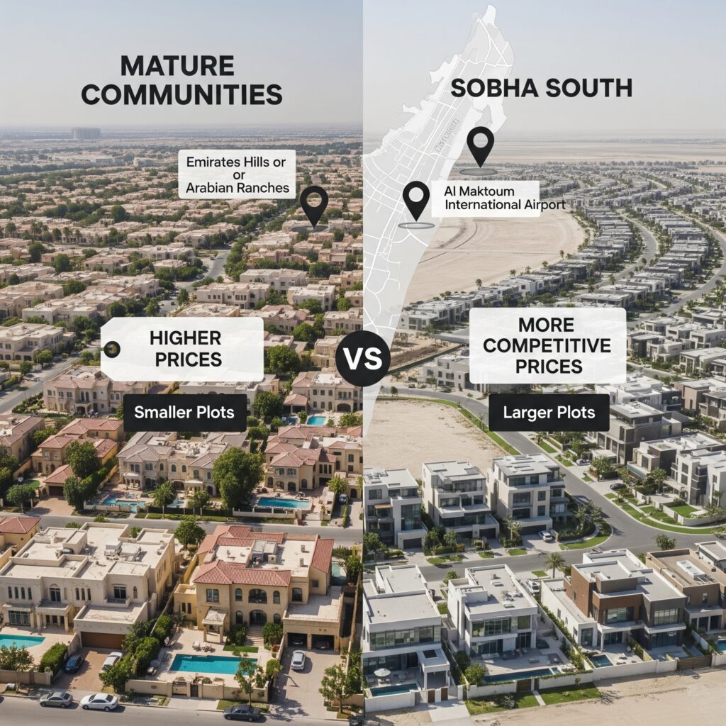 Sobha South with other villa communities